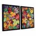 Darby Home Co Wild Bouquet 2 Piece Framed Painting Print on Canvas Set Canvas in White | 24 H x 36 W x 2 D in | Wayfair DRBC4907 32409785