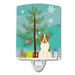 Caroline's Treasures Christmas Tree & Beagle Ceramic Night Light Ceramic | 6 H x 3 W x 3 D in | Wayfair BB4174CNL