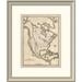 East Urban Home 'Map of North America, 1839' Framed Print Paper in Gray, Size 24.0 H x 20.0 W x 1.5 D in | Wayfair EASN3655 39505826