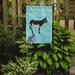 Caroline's Treasures American Mammoth Jack Donkey Check 2-Sided Polyester 15 x 11 in. Garden Flag in Blue | 15 H x 11 W in | Wayfair BB8018GF