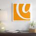 East Urban Home 'At Sign 4' Textual Art on Canvas in White & Orange Canvas in Orange/Red/White | 12 H x 12 W x 1.5 D in | Wayfair EASU6443 34126648