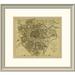 East Urban Home 'Vienna, Austria, 1833 - Tea Stained' Framed Print Paper | 22 H x 24 W x 1.5 D in | Wayfair EASN4199 39507737