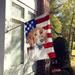 East Urban Home USA American House Vertical Flag, Polyester | 40 H x 28 W in | Wayfair AC425CF7B5014380AF4D383EA2052D56