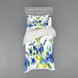 East Urban Home Duvet Cover Set Microfiber in Blue | Queen Duvet Cover + 3 Additional Pieces | Wayfair 484E887EB713431C848135286F557C67