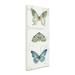 August Grove® 'My Greenhouse Butterflies VI' Graphic Art Print on Wrapped Canvas in Blue/Green | 19 H x 8 W x 2 D in | Wayfair
