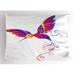 East Urban Home Feather Hummingbirds Sham Polyester | 20 H x 26 W x 0.1 D in | Wayfair 0147A4B40AB945BA8931B36491FB419F