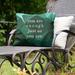 East Urban Home You Are Enough Indoor/Outdoor Throw Pillow Polyester/Polyfill blend in Green | 16 H x 16 W x 3 D in | Wayfair