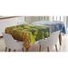 East Urban Home Ambesonne Country Tablecloth, Summer Rural Landscape w/ Wheat & Small Country Houses In Valley Art | 52 D in | Wayfair