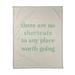 East Urban Home Handwritten No Shortcuts Quote Fleece Throw Polyester in Gray | 60 W in | Wayfair 714C00235759482FB25C4502DD70D913