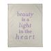 East Urban Home Handwritten Beauty Inspirational Quote Fleece Blanket Fleece/Microfiber in Gray | 60 W in | Wayfair