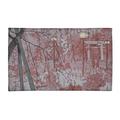 White 24 x 0.4 in Area Rug - East Urban Home Misty Evening at Shinobazu Pond Red Area Rug Chenille | 24 W x 0.4 D in | Wayfair
