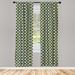 East Urban Home Folk Art Semi-Sheer Rod Pocket Curtain Panels Polyester | 84 H in | Wayfair AD6F933533064C0990CF9C0332BD670F