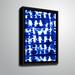 Ebern Designs Parallel Electric Blue by Jacqueline Maldonado - Graphic Art Print on Canvas in Blue/White | 10 H x 8 W x 2 D in | Wayfair