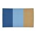 White 24 x 0.25 in Area Rug - East Urban Home Kansas Flatweave Royal Blue/Powder Blue/Gold Rug Chenille | 24 W x 0.25 D in | Wayfair