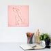 East Urban Home Dog Sketch by Toru Sanogawa - Painting Print Canvas in Pink | 12 H x 12 W x 0.75 D in | Wayfair DC47C8194CC441789517EEA29BF6A4C5