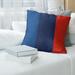 East Urban Home Toronto Baseball Pillow Polyester/Polyfill blend in Red/Blue | 18 H x 18 W x 3 D in | Wayfair 9285A388909648B7B3CD69B41D07FD27