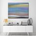 Ebern Designs 'Painted Horizon' by Norman Wyatt Jr.- Wrapped Canvas Painting Print Canvas in Blue/Gray/Indigo | 16 H x 1.5 D in | Wayfair