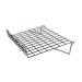 Econoco 1" H x 23" W Sloping Wire Shelf w/ Front Lip for Grid Panel | 1 H x 22.5 W x 14 D in | Wayfair BLK/SL22