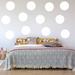 Ebern Designs Dimas Polka Dots Circles Wall Decal Vinyl in White | 6 H x 6 W in | Wayfair 1FCE6BAF6DAF4F5F9C28A2B989D16FBB