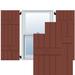 Ekena Millwork Exterior Five Board (2 Batten) Real Wood Sapele Mahogany Board-n-Batten Shutters (Per Pair) Wood in Red | Wayfair RWB18X075RWM