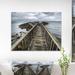 East Urban Home Wooden Pier on North Irish Coastline - Graphic Art Print in Gray | 8 H x 12 W x 1 D in | Wayfair C127863ED6E740DBBF4961611271D3E4