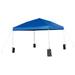 Flash Furniture Lennon 10'x10' Pop Up Straight Leg Canopy Tent w/ Sandbags & Wheeled Case Metal/Steel/Soft-top in Blue | Wayfair JJ-GZ1010PKG-BL-GG