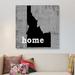 East Urban Home Idaho by Luke Wilson - Gallery-Wrapped Canvas Giclee Print Canvas, Cotton in Black/Gray/White | 12 H x 12 W x 0.75 D in | Wayfair