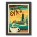 East Urban Home Vintage Framed Wall Art - Coffee Chicago Coffee by Anderson Design Group Canvas in Black/Green/Yellow | Wayfair ESRB3243 34361903