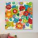 East Urban Home Bright Decorative Flowers II by Silvia Vassileva - Gallery-Wrapped Canvas Giclée Print Canvas, in Orange/Red/White | Wayfair