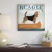 East Urban Home 'Beagle Canoe Co.' by Ryan Fowler Vintage Advertisement on Wrapped Canvas in Black/Blue/Brown | 12 H x 12 W x 0.75 D in | Wayfair