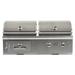 Coyote Grills 2-Burner Built-In Convertible Gas & Charcoal Grill Stainless Steel in Gray | 25.5 H x 50 W x 25.5 D in | Wayfair CC1HY50LP