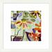 East Urban Home 'Happy Snappy Garden BL' Framed Oil Painting Print Paper in Green/Red/Yellow | 20 H x 20 W x 1.5 D in | Wayfair EUAH3251 39648671
