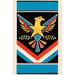 Buyenlarge Eagle Broom Label - Graphic Art Print in Blue/Red/Yellow | 30 H x 20 W x 1.5 D in | Wayfair 0-587-24785-1C2030