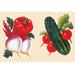 Buyenlarge Vegetables- Graphic Art Print in White | 24 H x 36 W x 1.5 D in | Wayfair 0-587-27609-6C2436