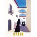 Buyenlarge Spain by A. Herford Vintage Advertisement in Black/White | 42" H x 28" W x 1.5" D | Wayfair 0-587-01265-xC2842