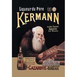 Buyenlarge Liqueur du Père KERMANN Vintage Advertisement in Black/Brown/Yellow | 42 H x 28 W x 1.5 D in | Wayfair 0-587-01370-2C2842