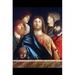 Buyenlarge Christ w/ Four Apostles - Print in White | 36 H x 24 W x 1.5 D in | Wayfair 0-587-28977-5C2436