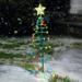 Touch of ECO Solar Powered LED Spiral Christmas Tree Metal | 25.2 H x 8 W x 8 D in | Wayfair TOE271-2