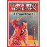 Buyenlarge The Adventures of Sherlock Holmes #2 Framed Vintage Advertisement in Blue/Red | 42 H x 28 W x 1.5 D in | Wayfair 0-587-05121-3C2842