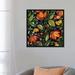 East Urban Home 'Haitian Flowers' By Kim Parker Graphic Art Print on Canvas Canvas, Cotton in Black/Green/Red | 12 H x 12 W x 0.75 D in | Wayfair