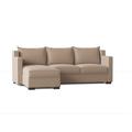 Brown Sectional - My Chic Nest Parker 96" Wide Left Hand Facing Modular Sofa & Chaise Polyester/Upholstery/Cotton/Leather | Wayfair 542-1045-1120