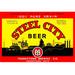 Buyenlarge Steel City Beer - Unframed Advertisements Print in Red/Yellow | 20 H x 30 W x 1.5 D in | Wayfair 0-587-22563-7C2030