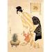 Buyenlarge Summer Fashion by Kitigawa Utamaro Painting Print in Black/Orange | 42 H x 28 W x 1.5 D in | Wayfair 0-587-04598-1C2842