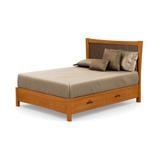 Copeland Furniture Berkeley Solid Wood Platform Bed Wood in Brown/Red | 52 H x 58.25 W x 80 D in | Wayfair 1-BER-13-03-STOR