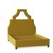 My Chic Nest Natalie Upholstered Platform Bed Upholstered in Yellow | 64 H x 77 W x 90 D in | Wayfair 534-1048-1120-CK