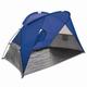Arlmont & Co. Colby Cove Portable Sun/Wind Shelter Fiberglass, Metal in Gray/Blue | 47.3 H x 94.5 W x 47.3 D in | Wayfair