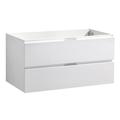 Dazey Ebern Designs 42" Wall Mounted Single Sink Bathroom Vanity Base Only Wood/Manufactured Wood in White | 19.7 H x 42 W x 19 D in | Wayfair