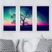 Picture Perfect International The Night Sky - 3 Piece Picture Frame Photograph Print Set Plastic/Acrylic in Black | 25.5 H x 40.5 W x 1 D in | Wayfair