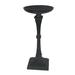 Fleur De Lis Living Ravello Metal Candlestick Iron in Black/Gray | 11 H x 6 W x 6 D in | Wayfair FDLL2131 38670508