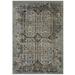 Brown/Gray 63 x 0.5 in Area Rug - Enye Distressed Vintage Floral Lattice 8x10 Area Rug in Brown & Silver Blue by Modway Polypropylene | Wayfair